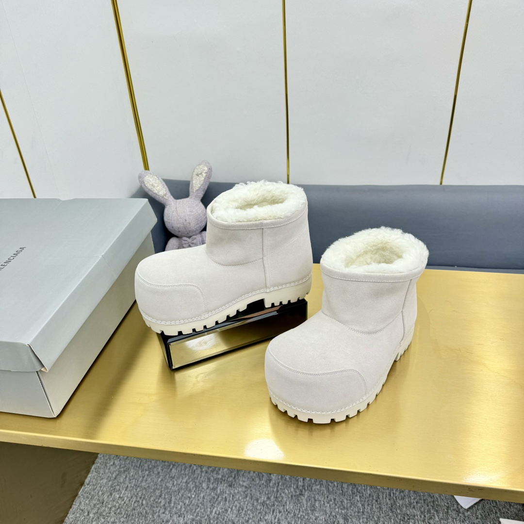 Balenciaga Alaska Fur Bootie  - PerfectKickZ