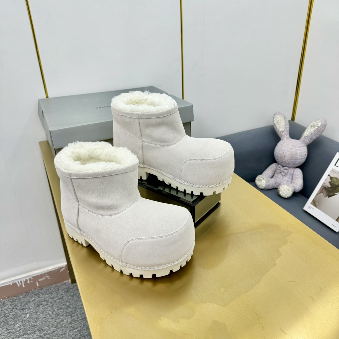 Balenciaga Alaska Fur Bootie  - PerfectKickZ