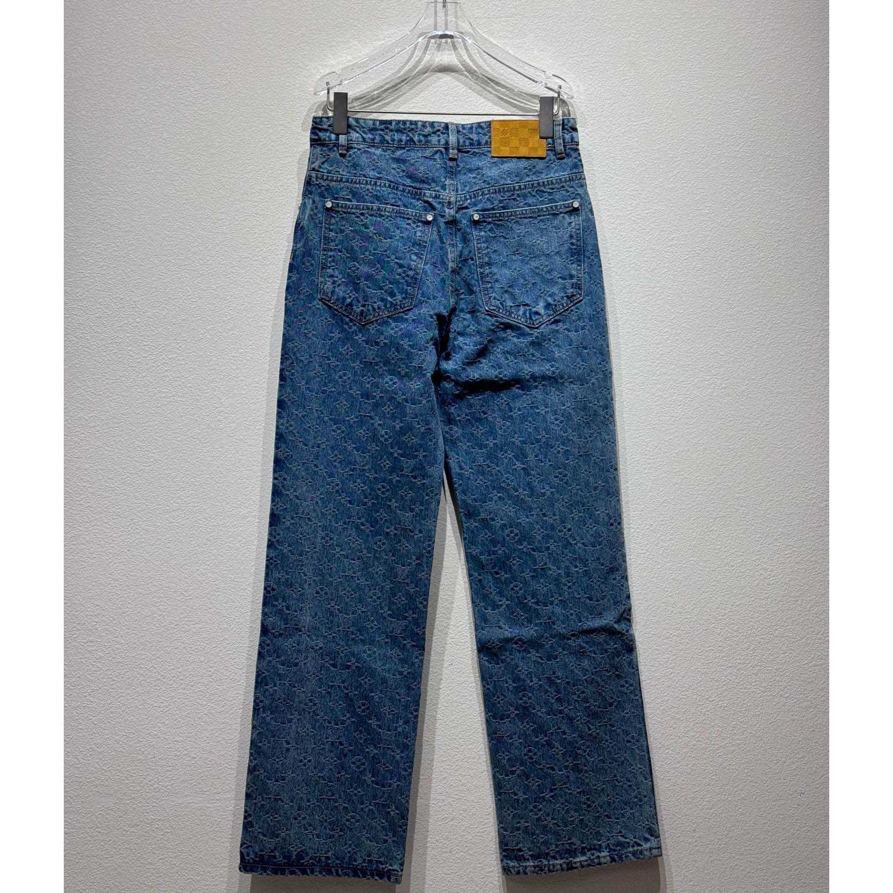 Louis Vuitton Monogram Jacquard Skate Denim Pants  1AGHVA - PerfectKickZ