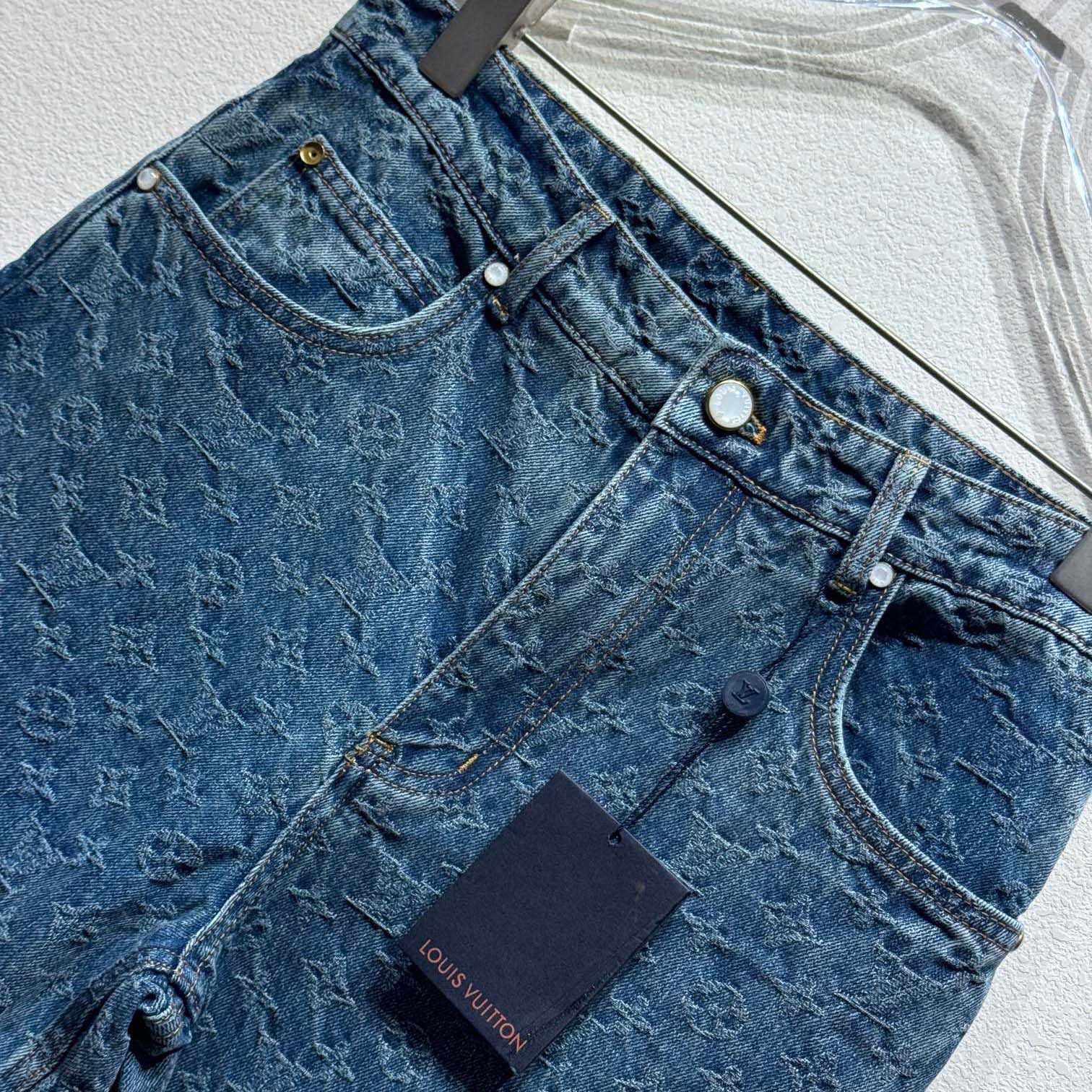 Louis Vuitton Monogram Jacquard Skate Denim Pants  1AGHVA - PerfectKickZ