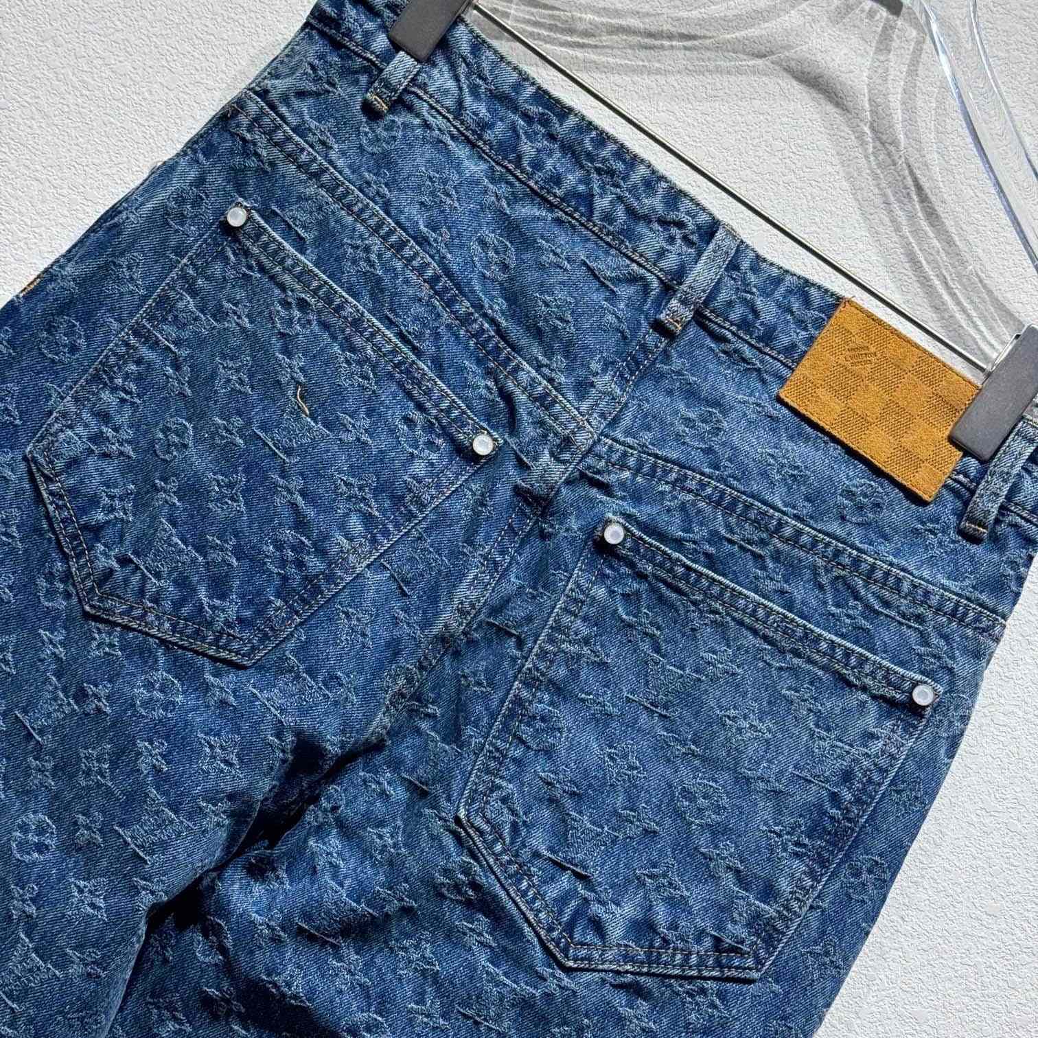 Louis Vuitton Monogram Jacquard Skate Denim Pants  1AGHVA - PerfectKickZ