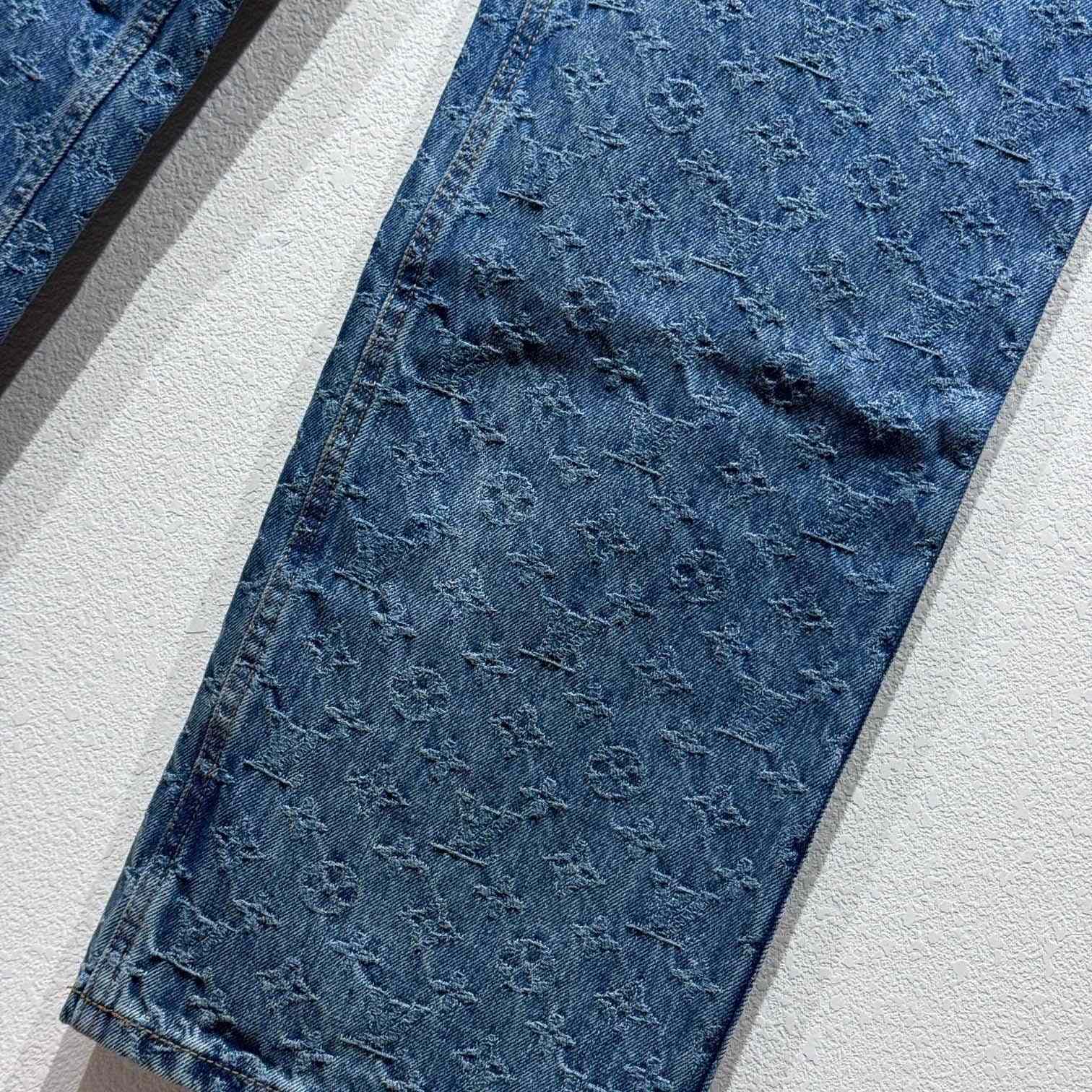 Louis Vuitton Monogram Jacquard Skate Denim Pants  1AGHVA - PerfectKickZ