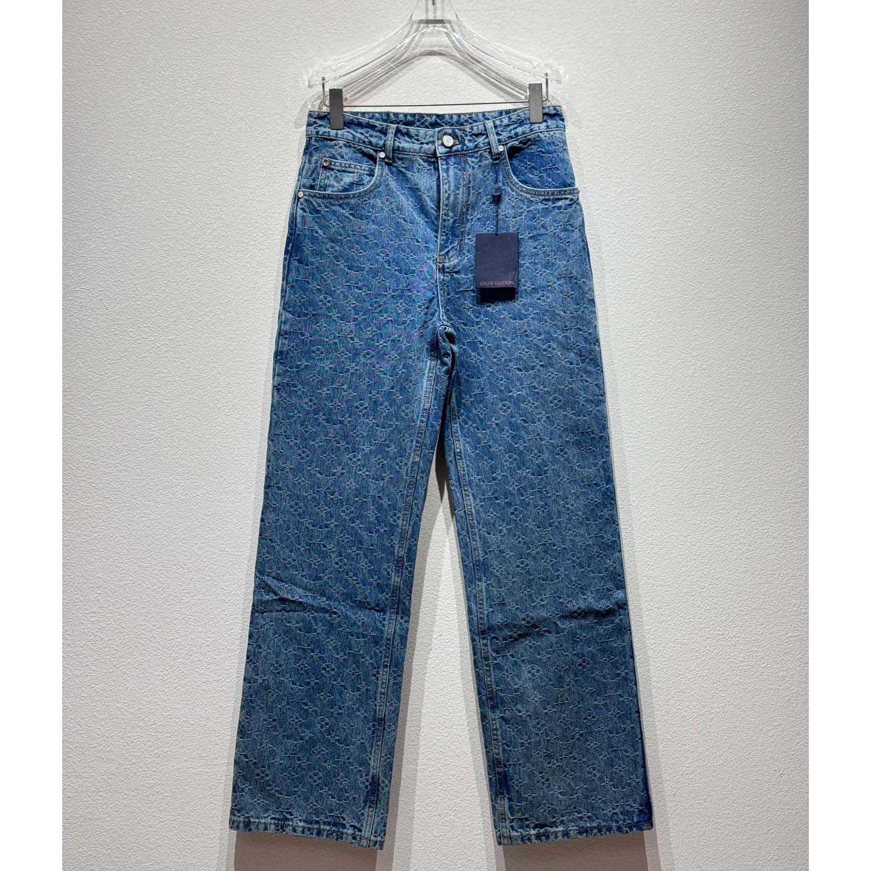 Louis Vuitton Monogram Jacquard Skate Denim Pants  1AGHVA - PerfectKickZ
