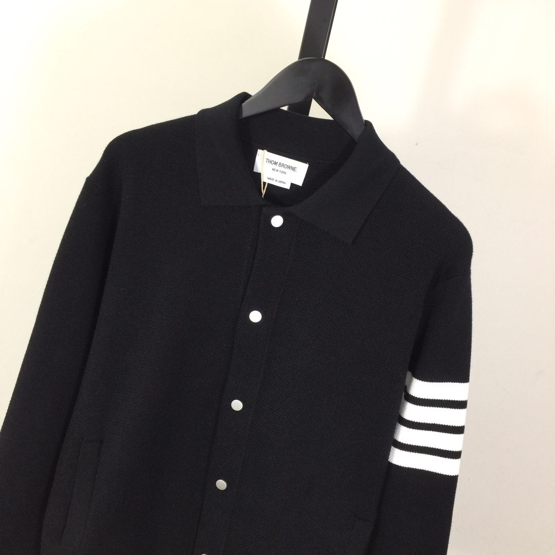 Thom Browne 4-Bar Knit Cardigan - PerfectKickZ