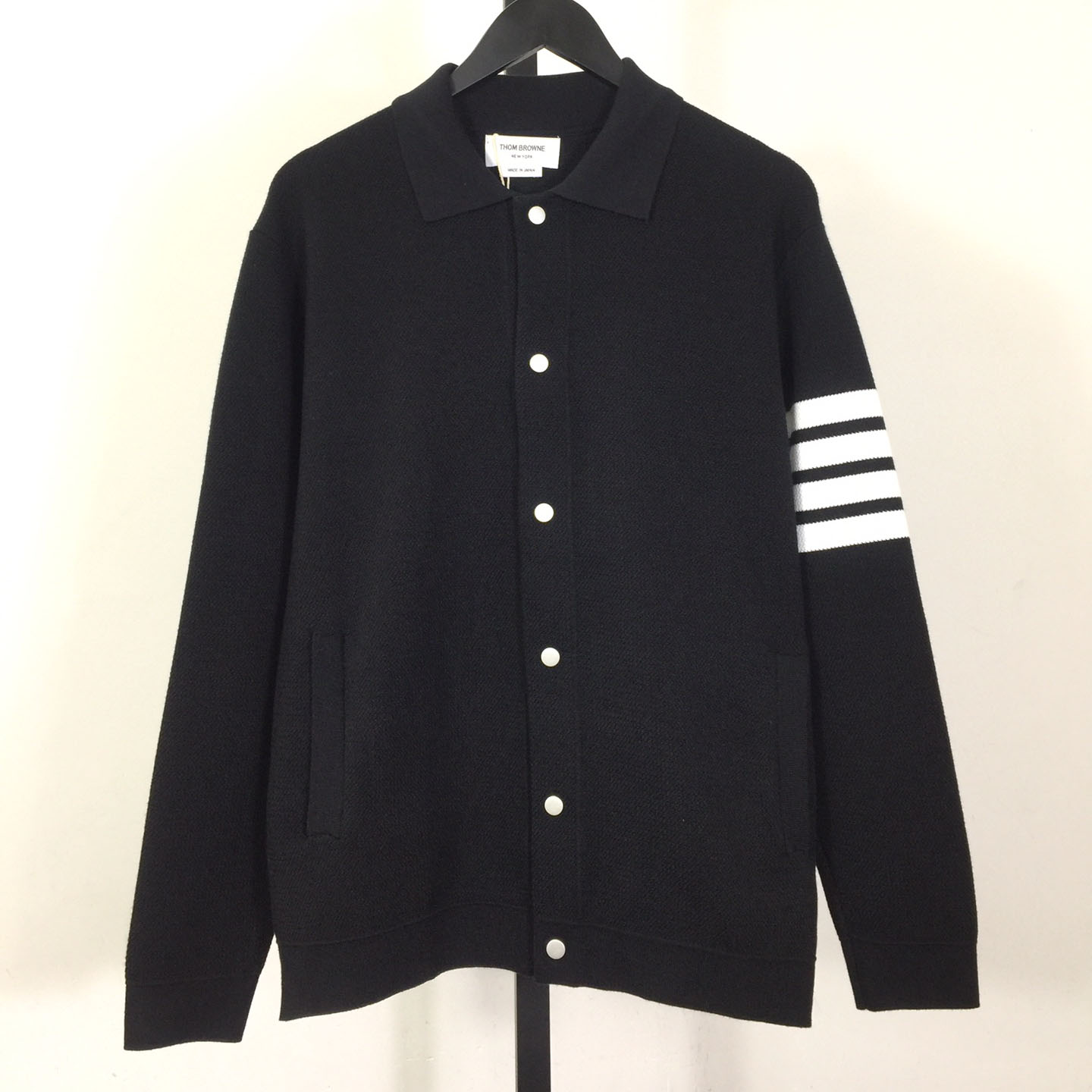 Thom Browne 4-Bar Knit Cardigan - PerfectKickZ