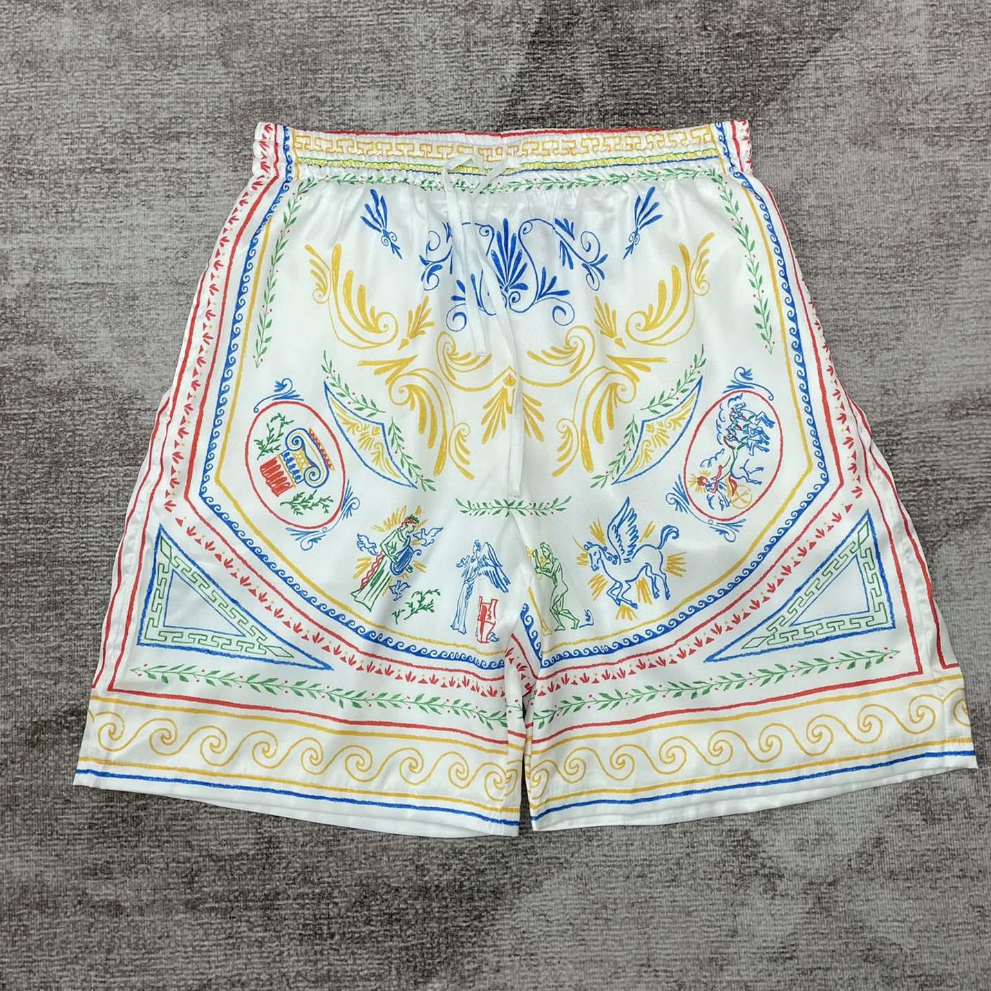 Casablanca La Déesse Du Stade Silk Shorts    CA3511 - PerfectKickZ