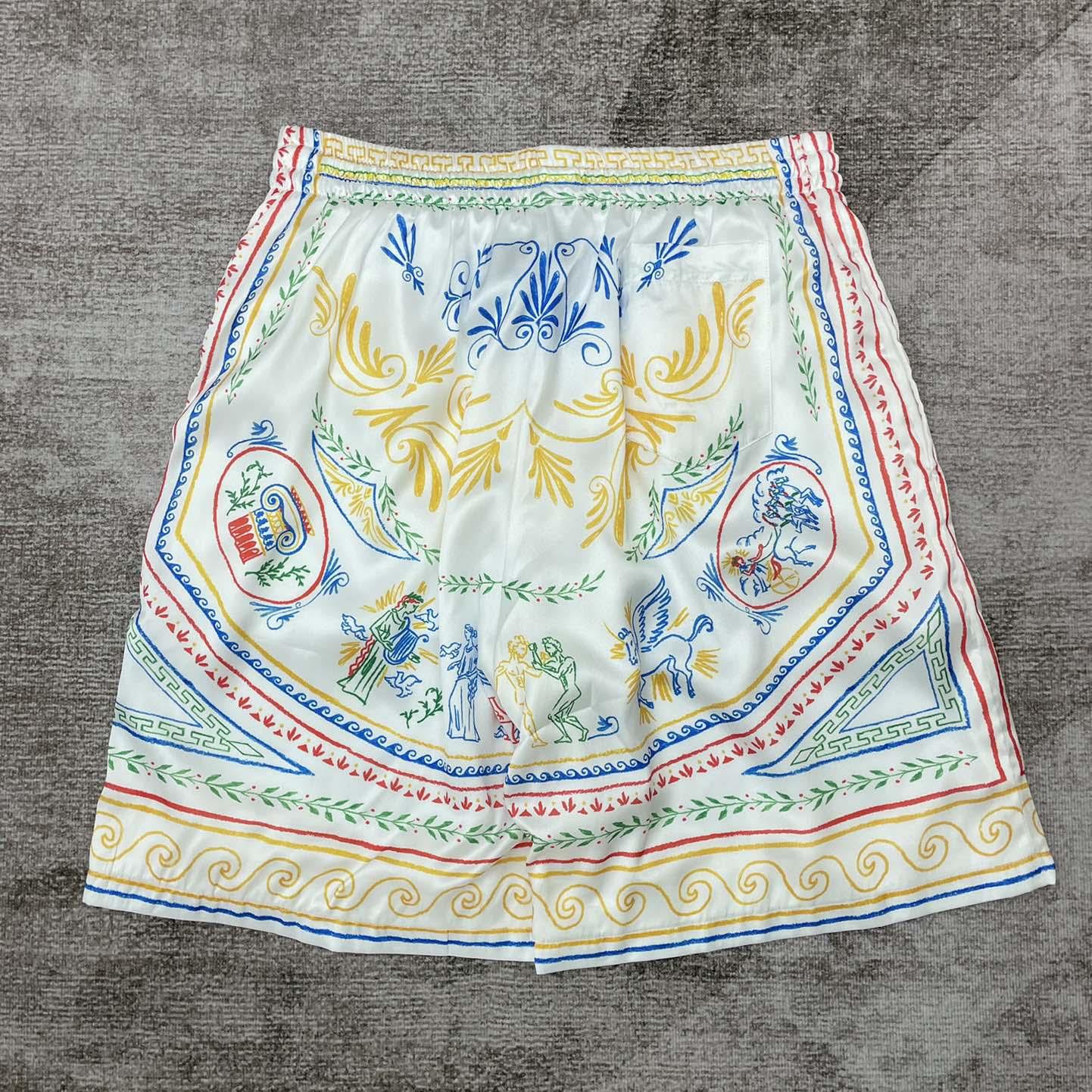 Casablanca La Déesse Du Stade Silk Shorts    CA3511 - PerfectKickZ