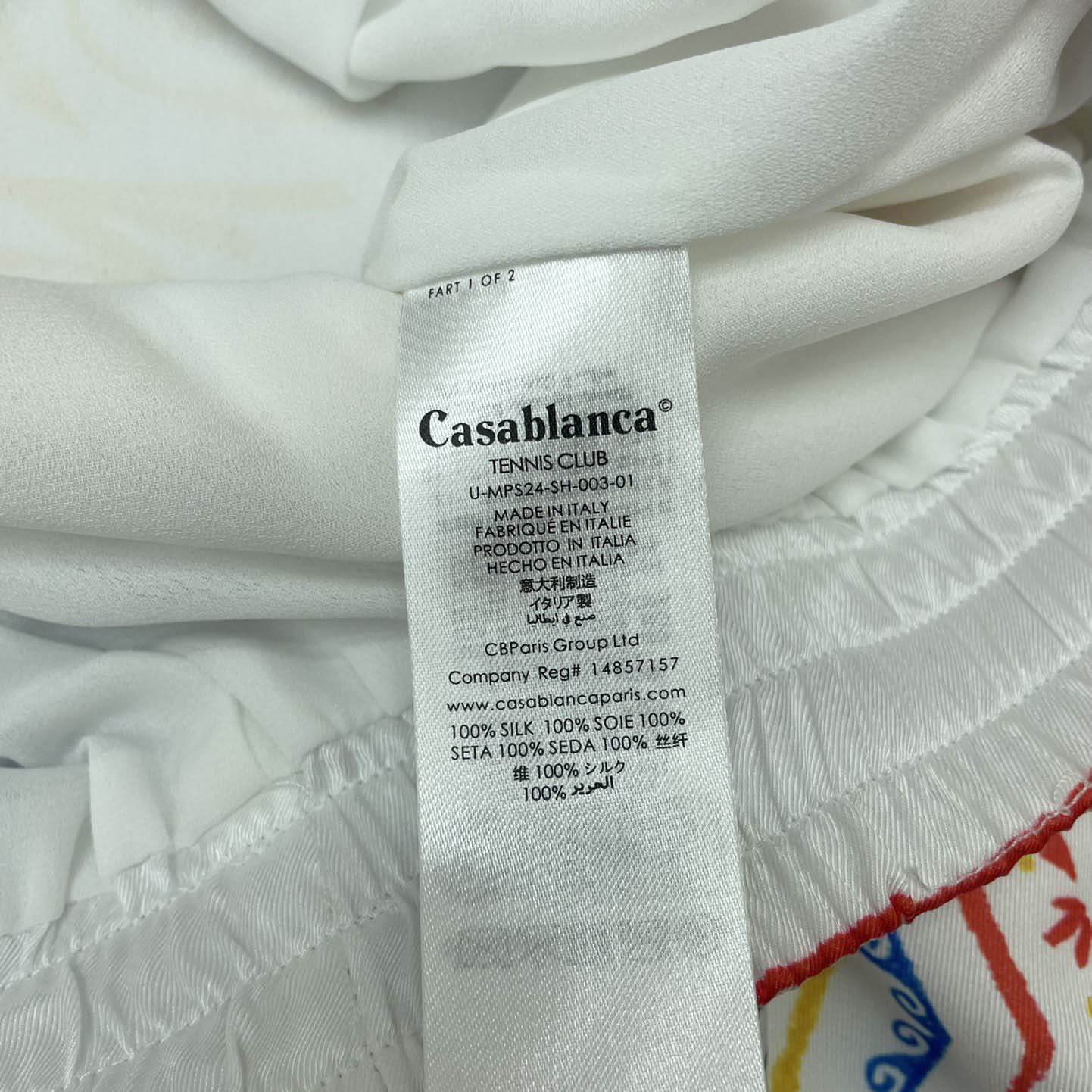 Casablanca La Déesse Du Stade Silk Shorts    CA3511 - PerfectKickZ
