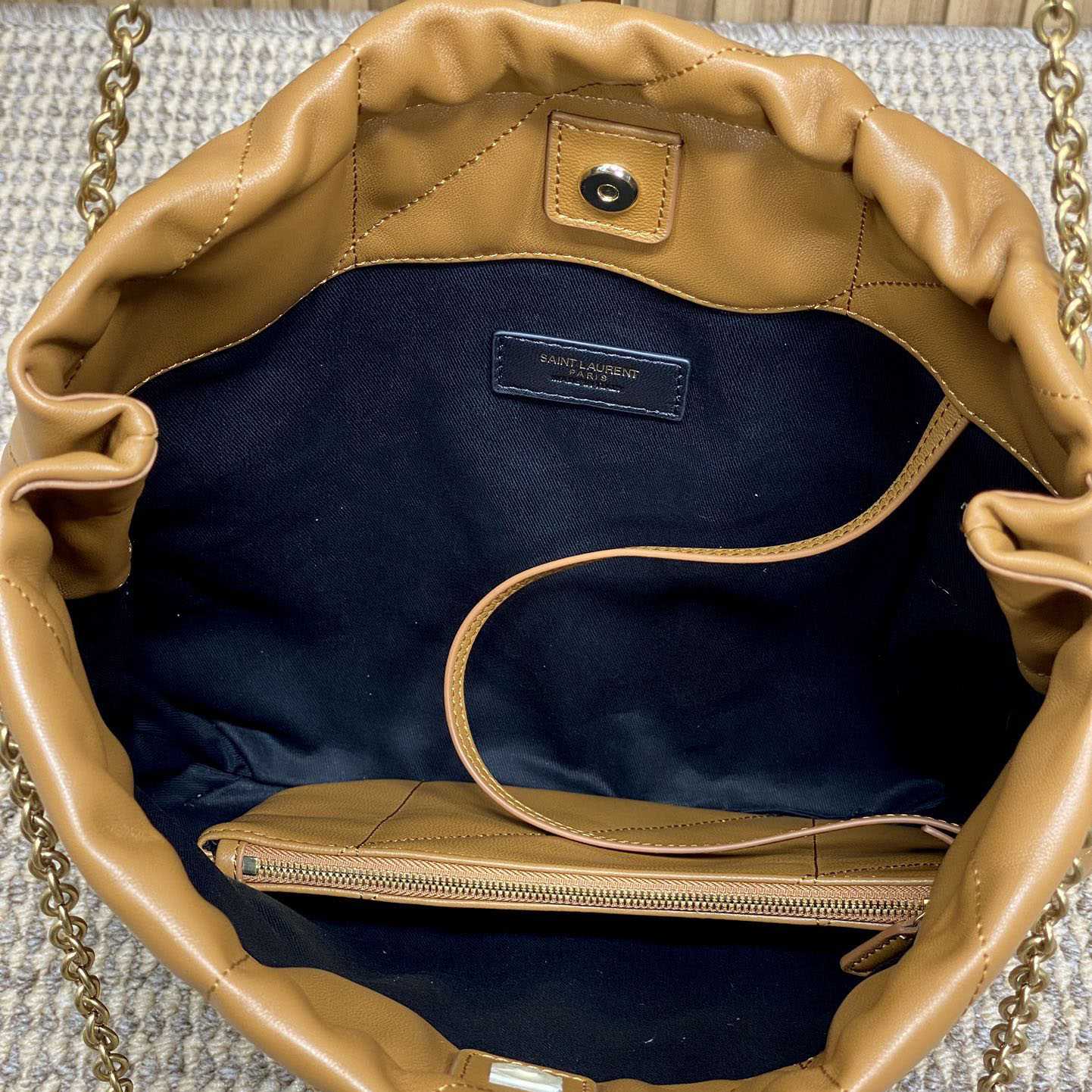 Saint Laurent Jamie Pochon In Lambskin - PerfectKickZ