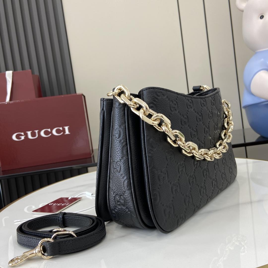 Gucci GG Emblem Mini Shoulder Bag  - PerfectKickZ
