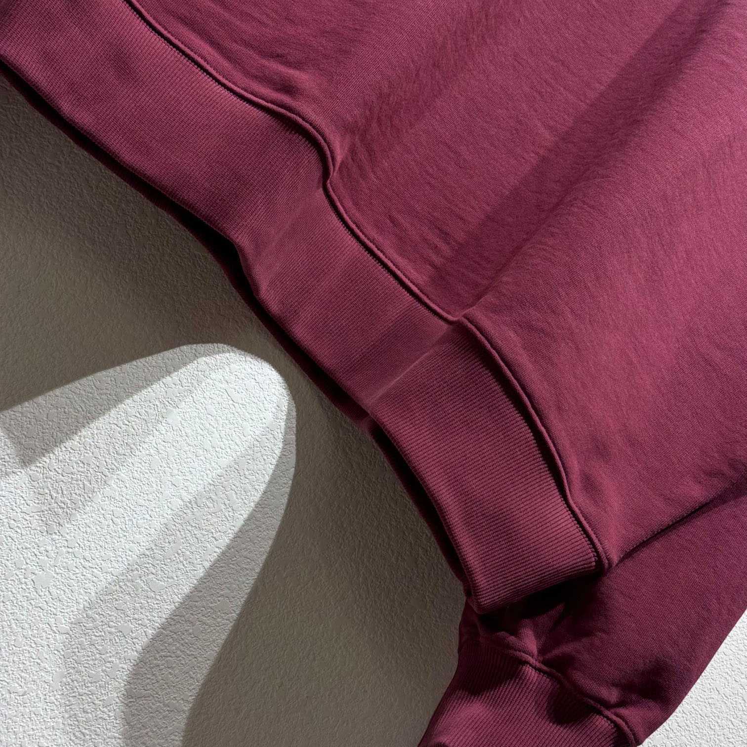 Miu Miu Burgundy Long Sleeve Polo With Logo In Red - 