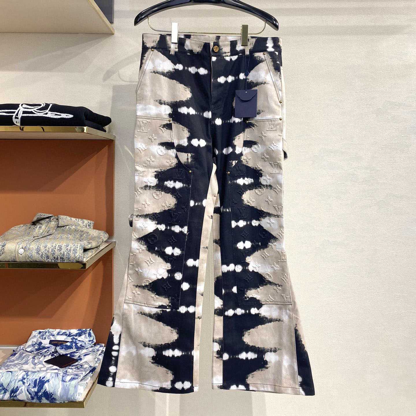 Louis Vuitton Tie-Dye Workwear Denim Jeans - PerfectKickZ