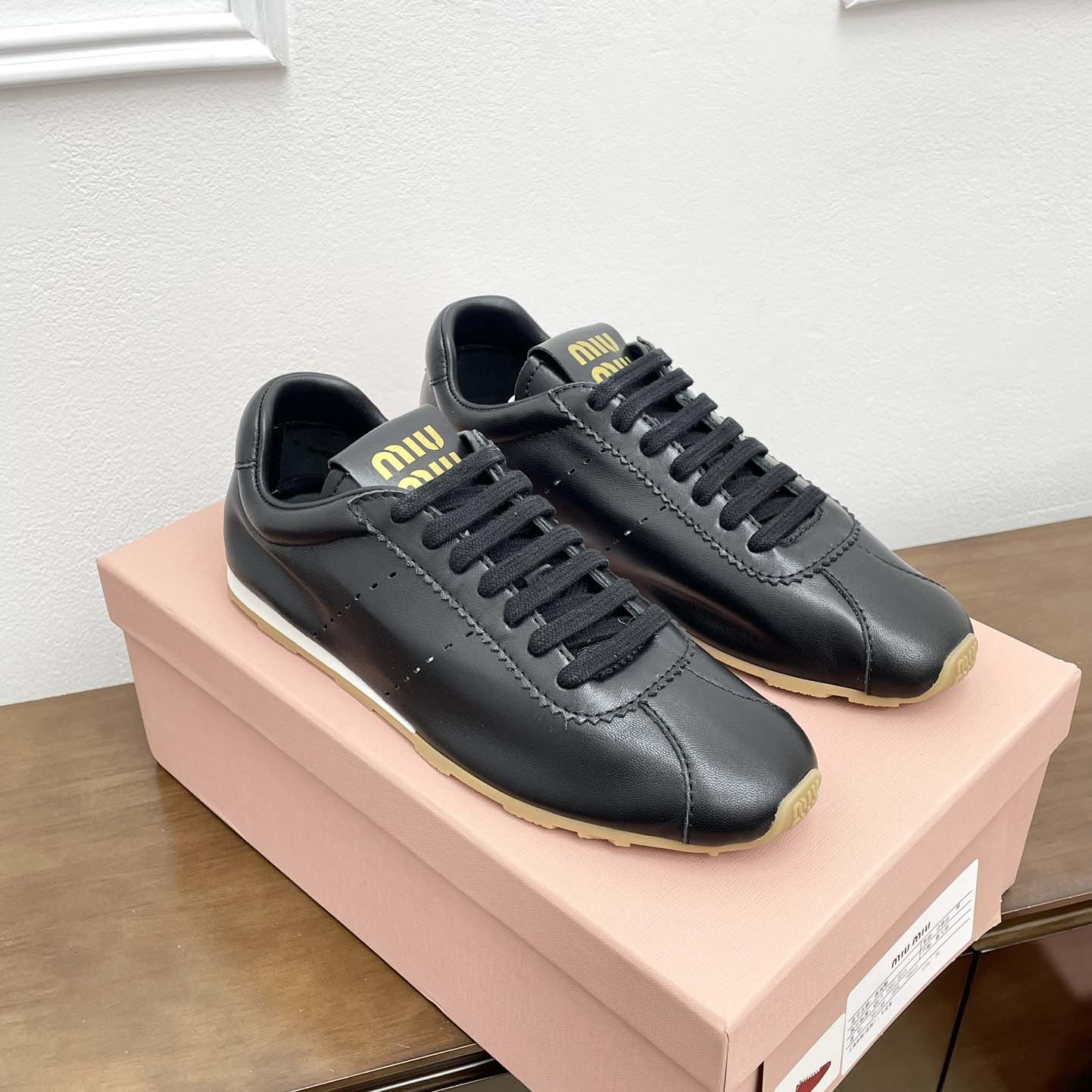 Miu Miu Plume Nappa Leather Sneakers - PerfectKickZ