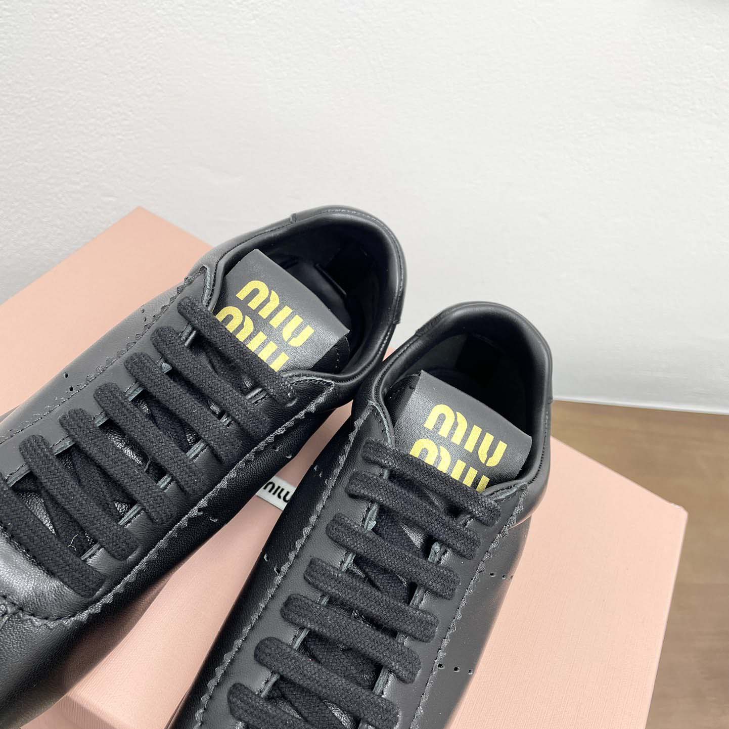 Miu Miu Plume Nappa Leather Sneakers - PerfectKickZ