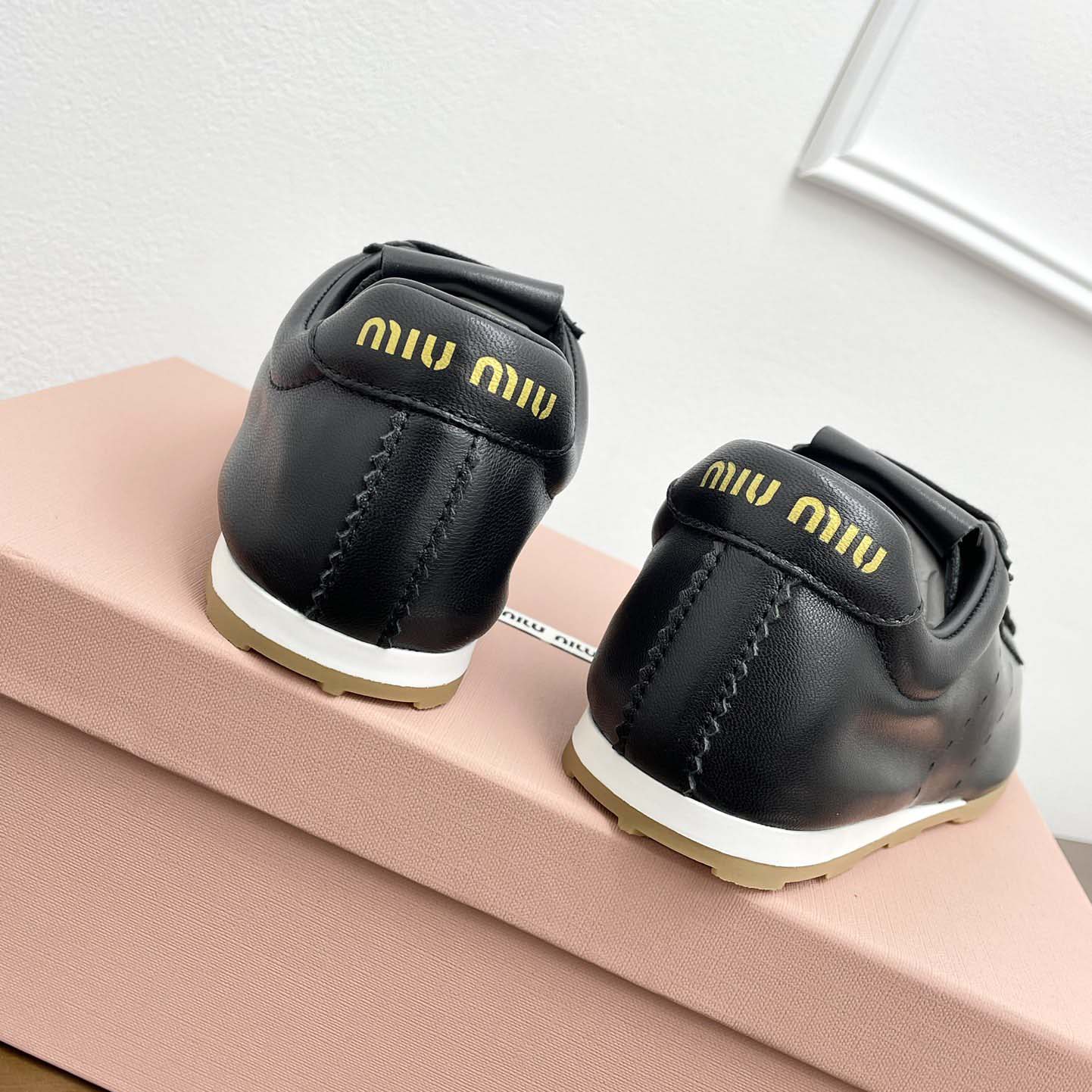 Miu Miu Plume Nappa Leather Sneakers - PerfectKickZ