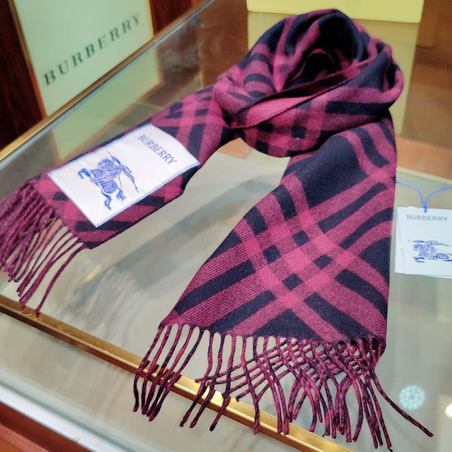 Burberry Check Cashmere Scarf - PerfectKickZ