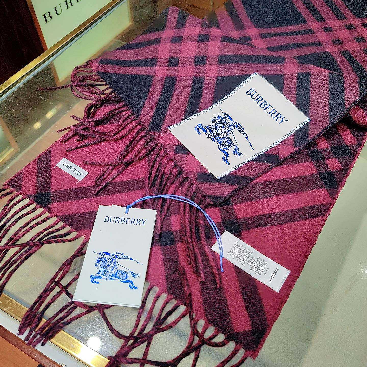 Burberry Check Cashmere Scarf - PerfectKickZ