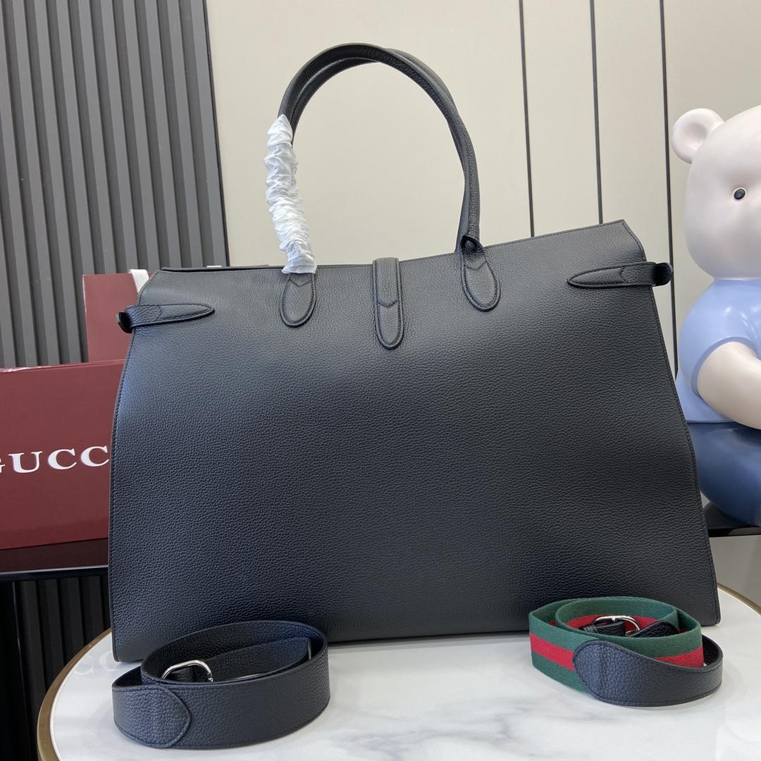 Gucci Large Tote Bag With Hook Closure - PerfectKickZ