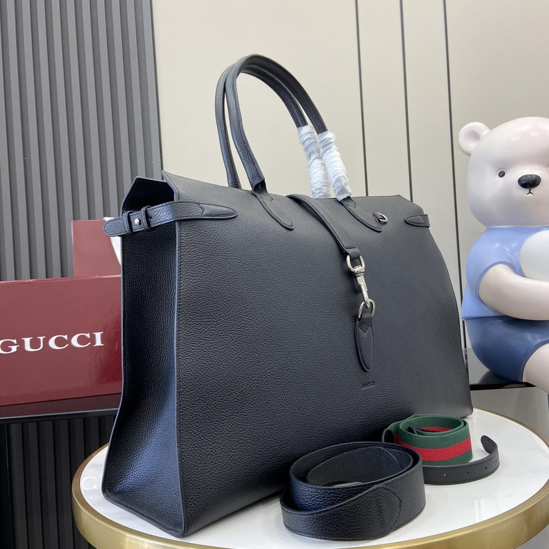 Gucci Large Tote Bag With Hook Closure - PerfectKickZ