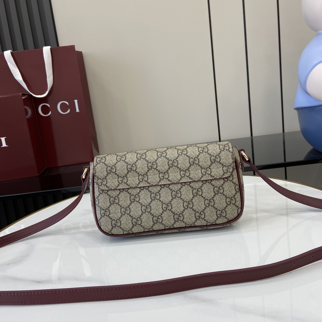 Gucci GG Mini Shoulder Bag With Cat Detail - PerfectKickZ
