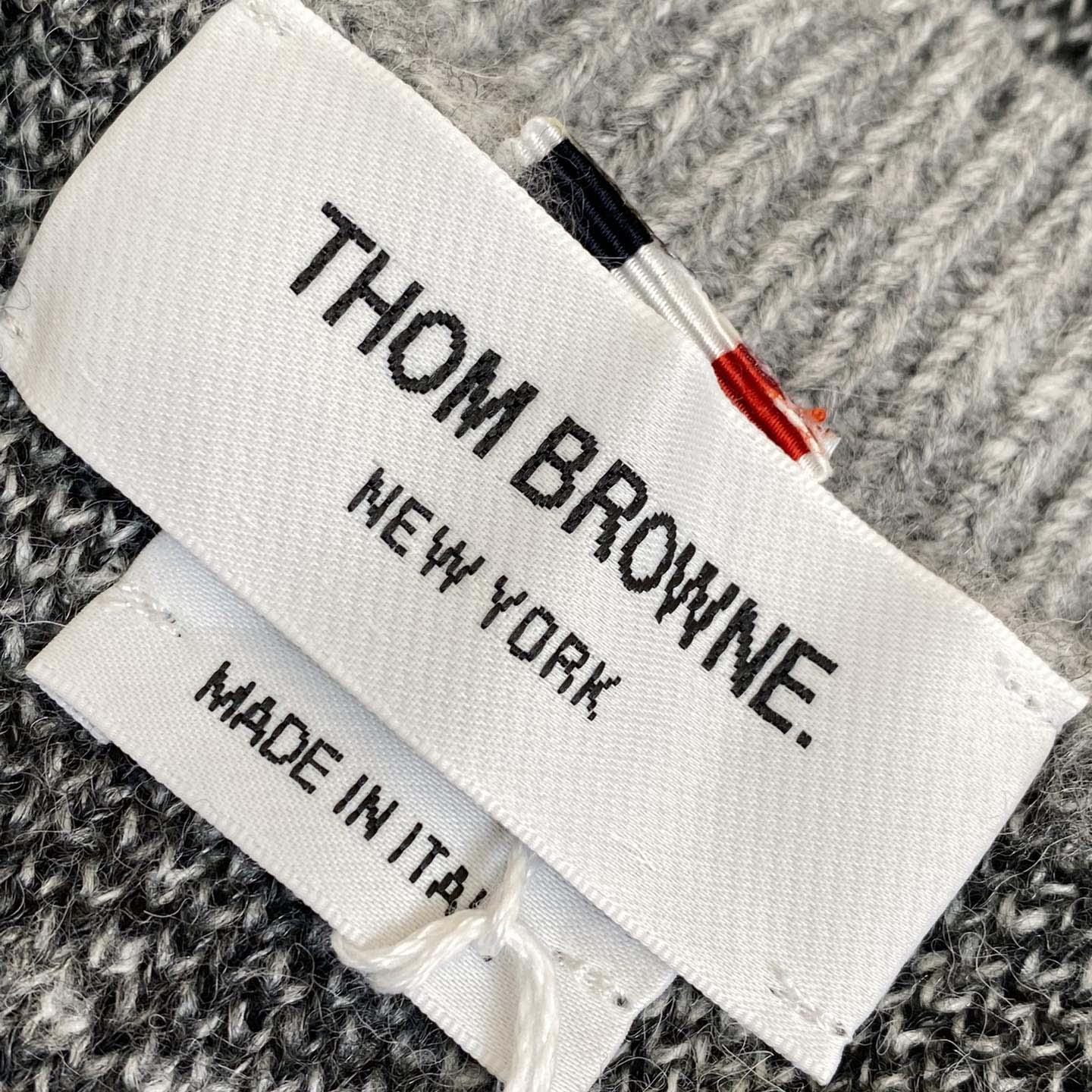 Thom Browne Mohair Check 4-Bar Crewneck - PerfectKickZ