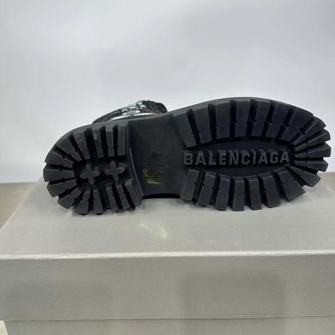 Balenciaga Combat Strike 20mm Boot In Black - PerfectKickZ