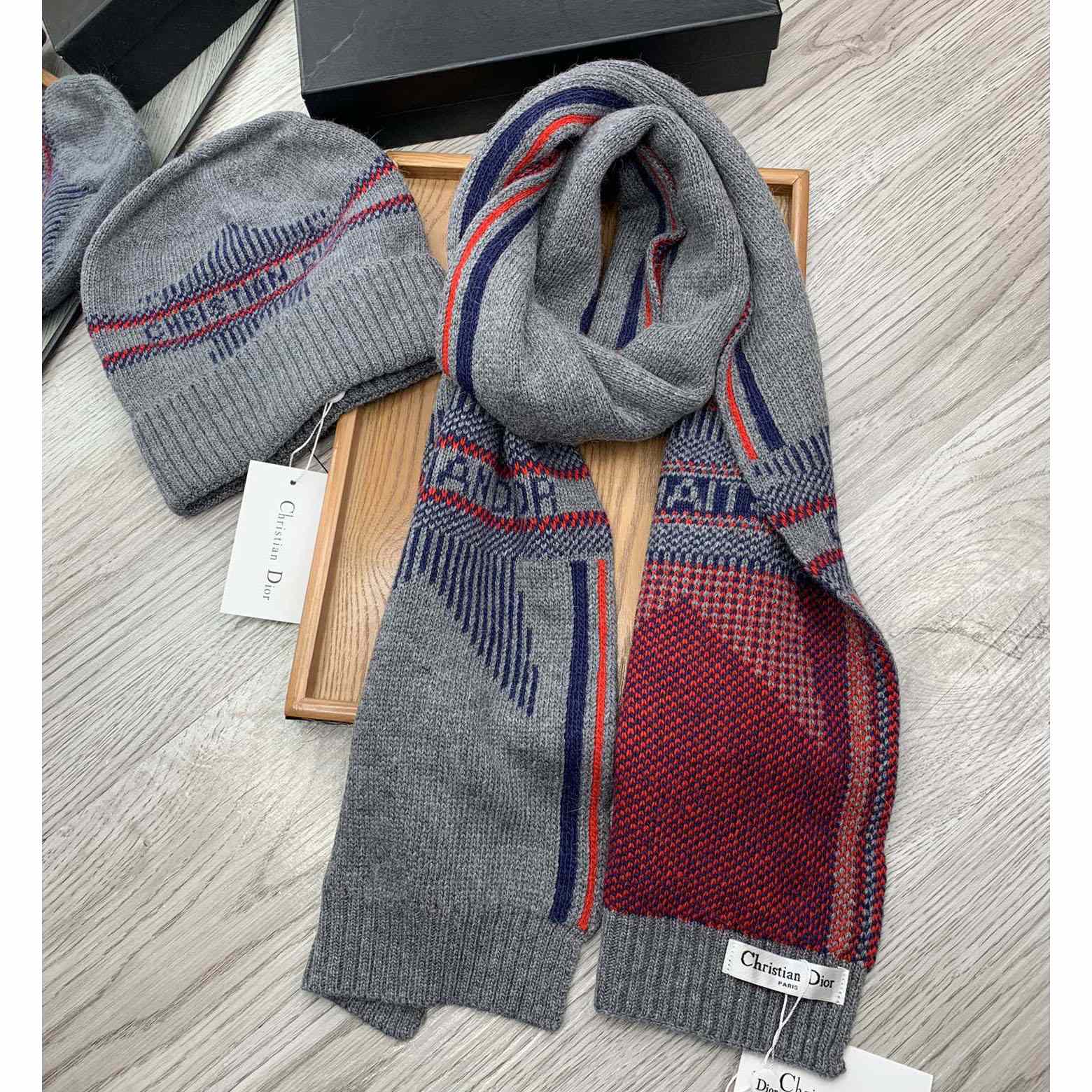 Dior Beanie And Scarf - PerfectKickZ