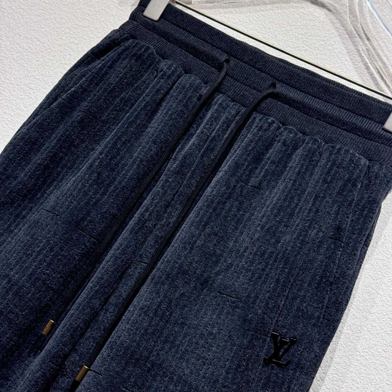 Louis Vuitton LV x Park Seo-Bo Cotton Velvet Trackpants   - PerfectKickZ