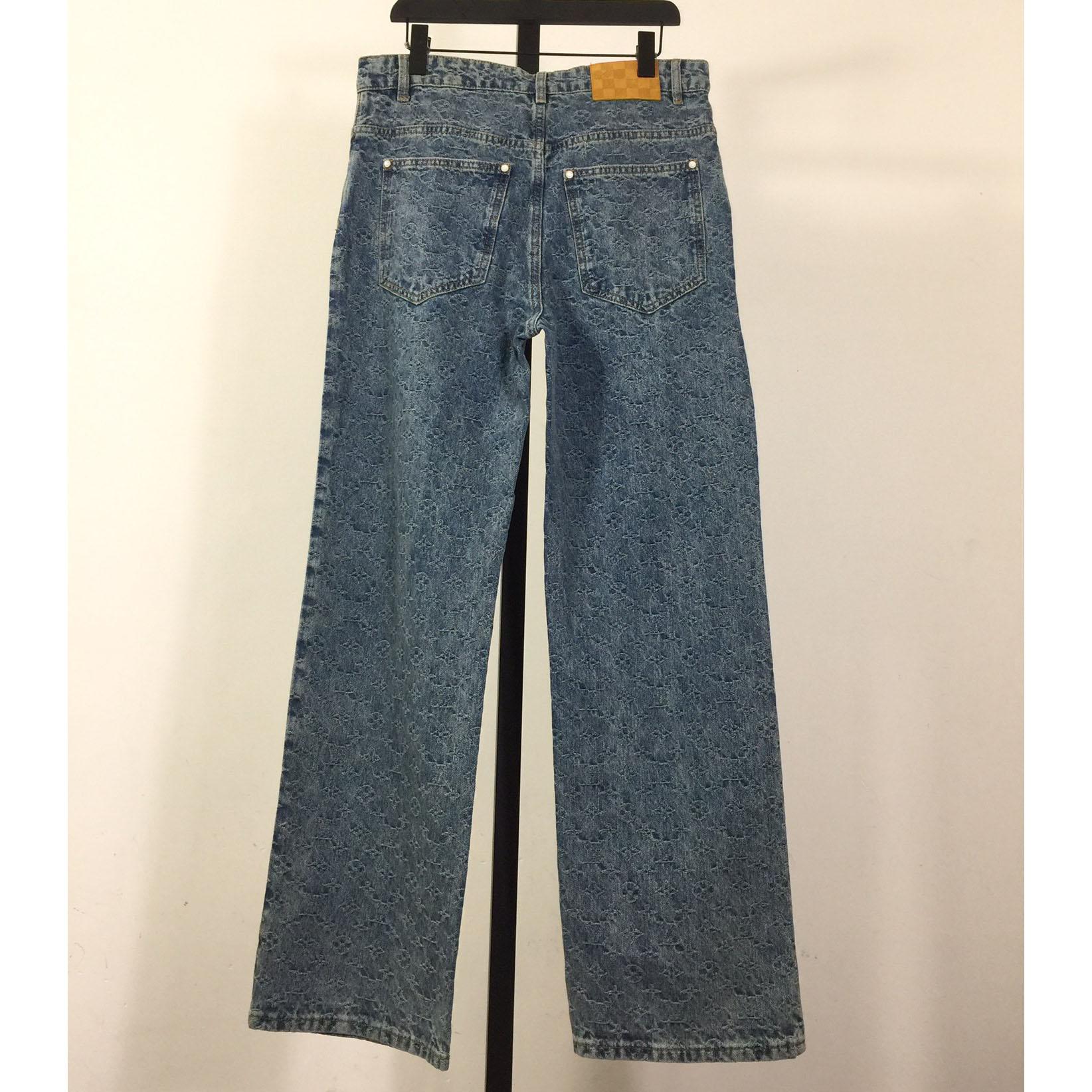 Louis Vuitton Monogram Denim Jeans - PerfectKickZ