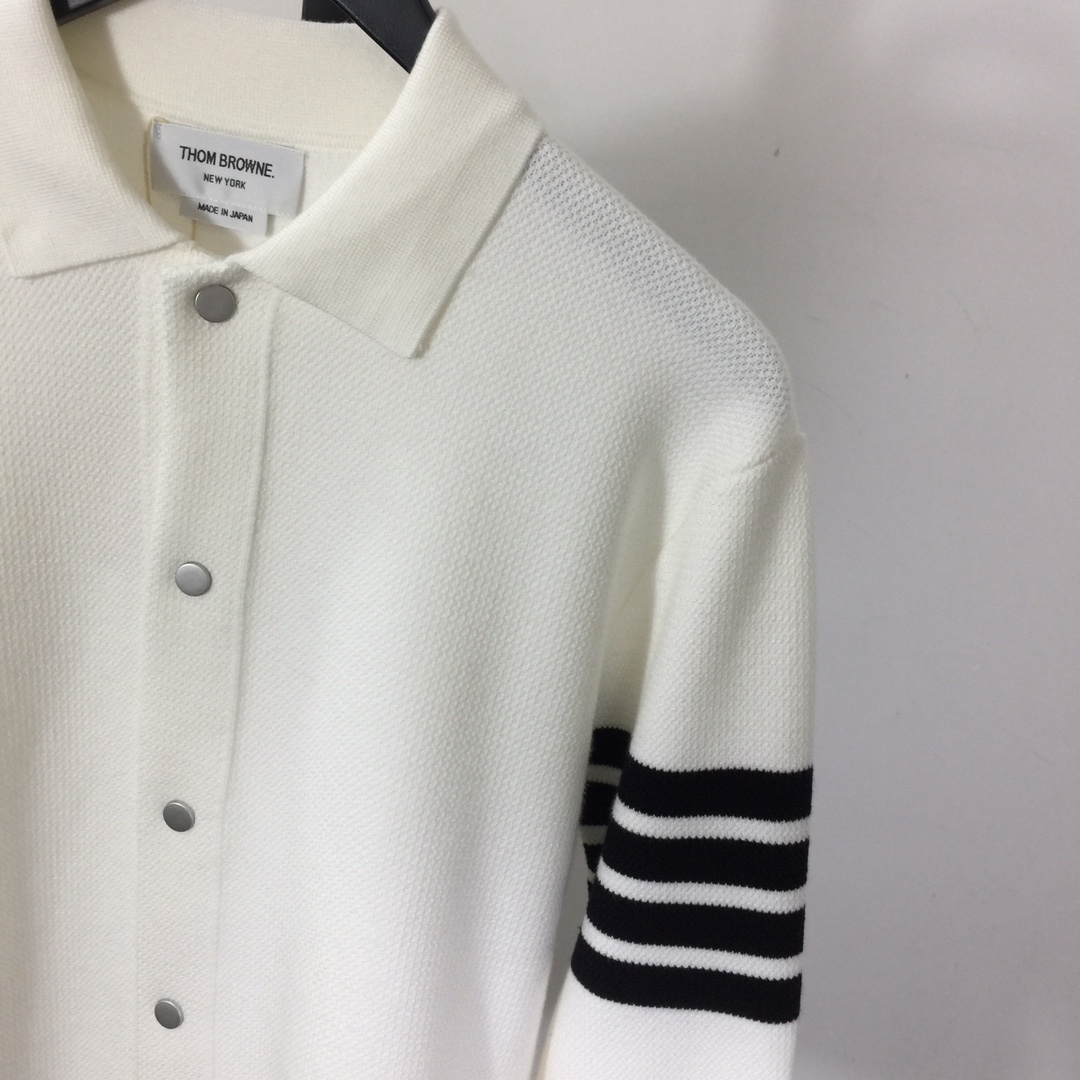 Thom Browne 4-Bar Knit Cardigan - PerfectKickZ