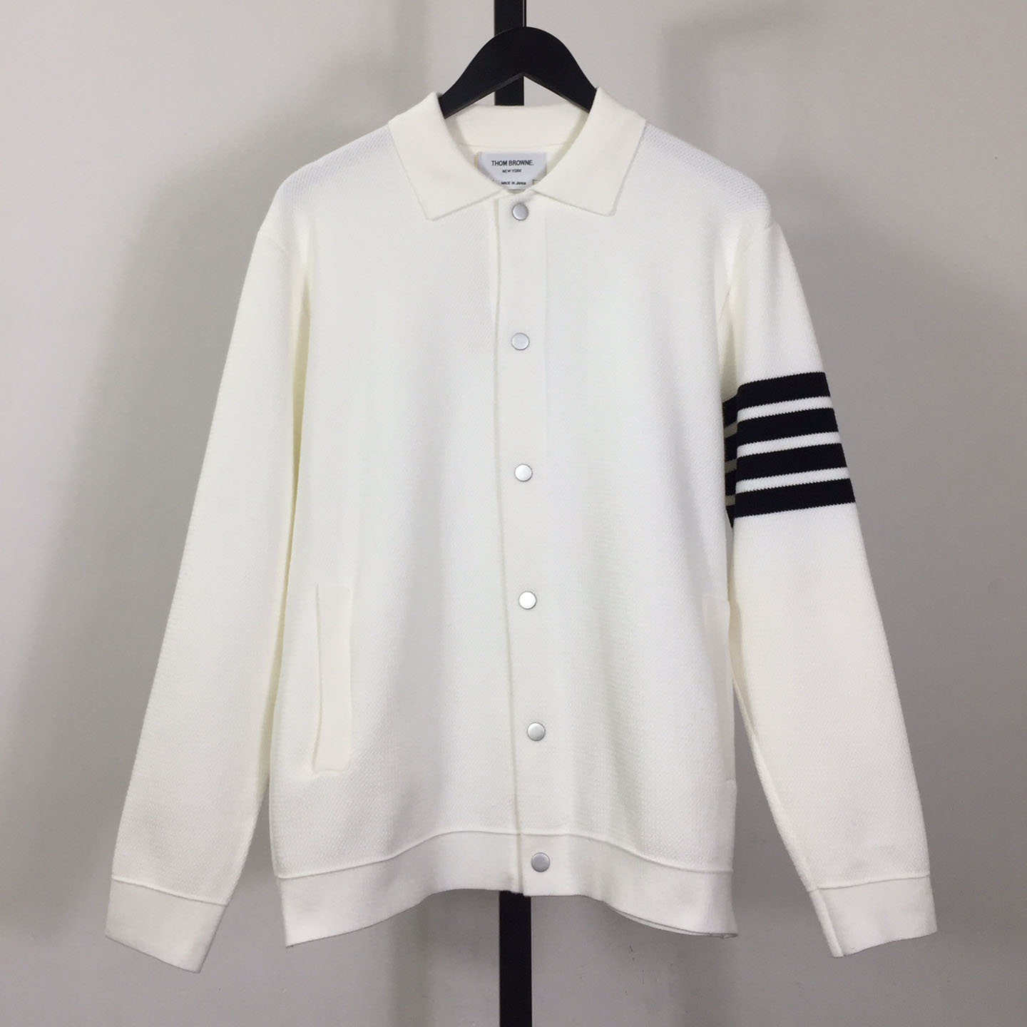 Thom Browne 4-Bar Knit Cardigan - PerfectKickZ