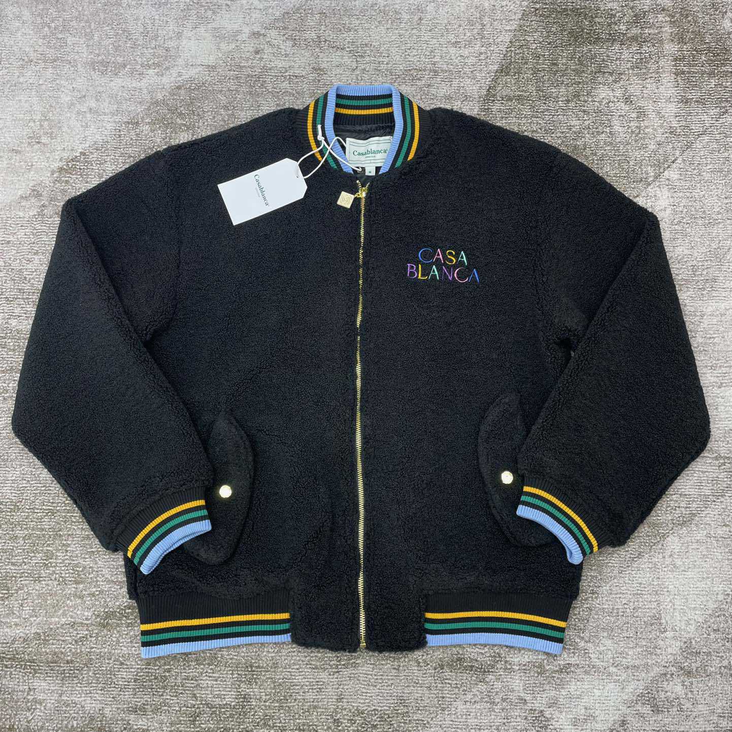 Casablanca Maison Pastelle Bomber Jacket    c940 - PerfectKickZ