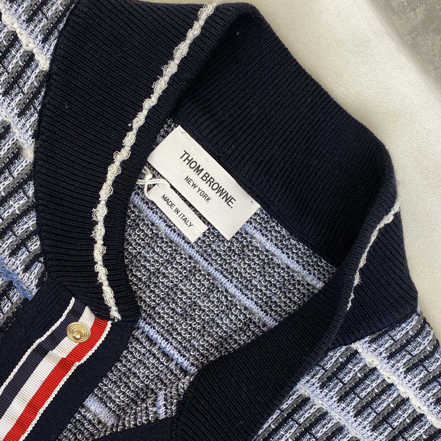 Thom Browne Crew-neck Tweed Bomber Jacket - PerfectKickZ