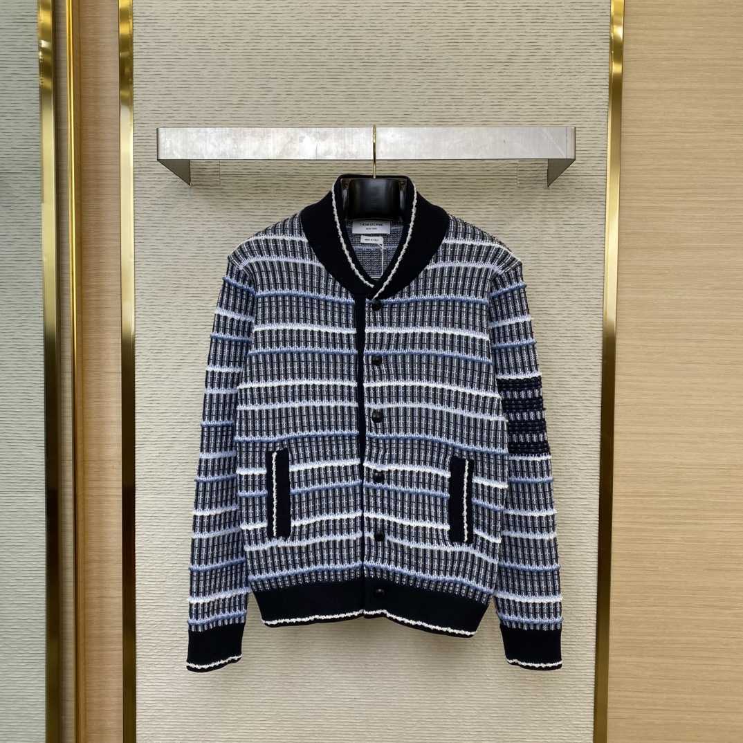 Thom Browne Crew-neck Tweed Bomber Jacket - PerfectKickZ