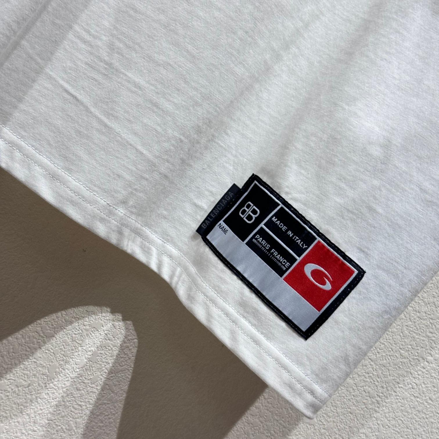 Balenciaga Basketball Series - Oversized T-Shirt In Off White - PerfectKickZ