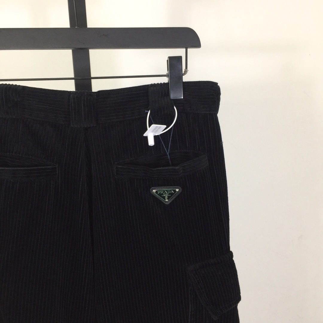 Prada Corduroy Pants With Cargo Pockets - PerfectKickZ