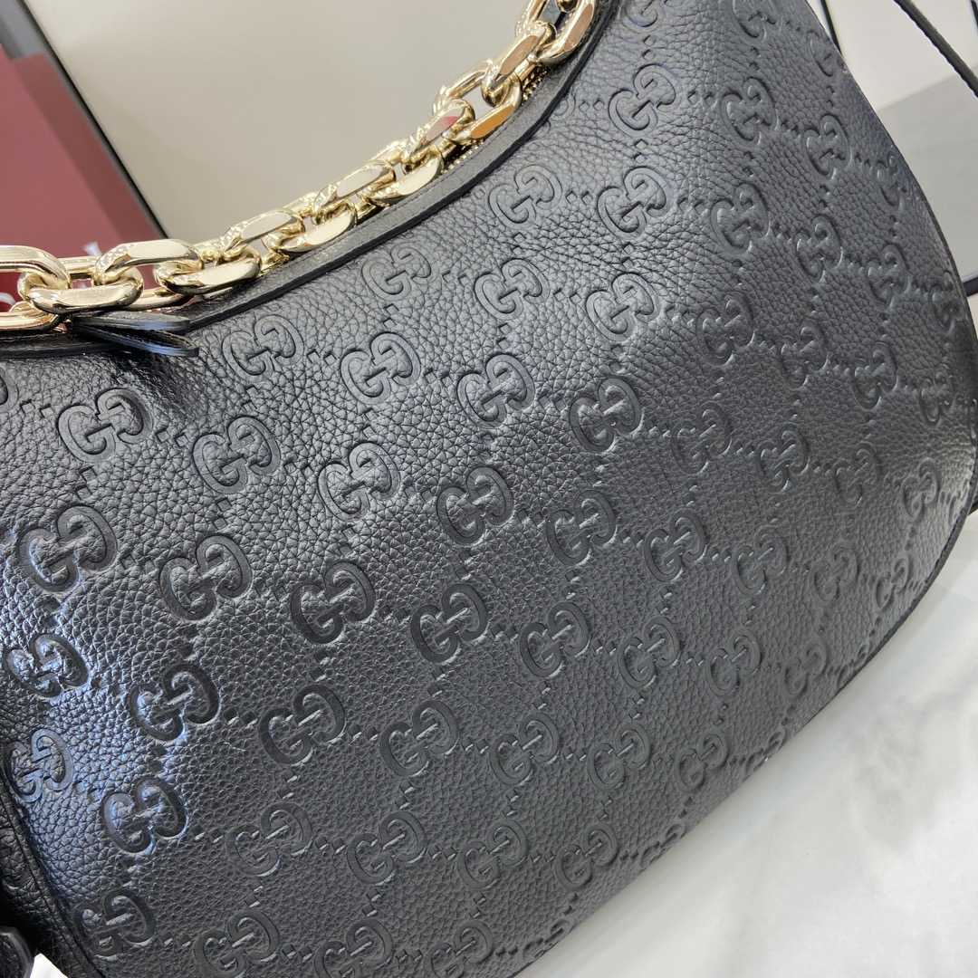 Gucci GG Emblem Medium Shoulder Bag - PerfectKickZ