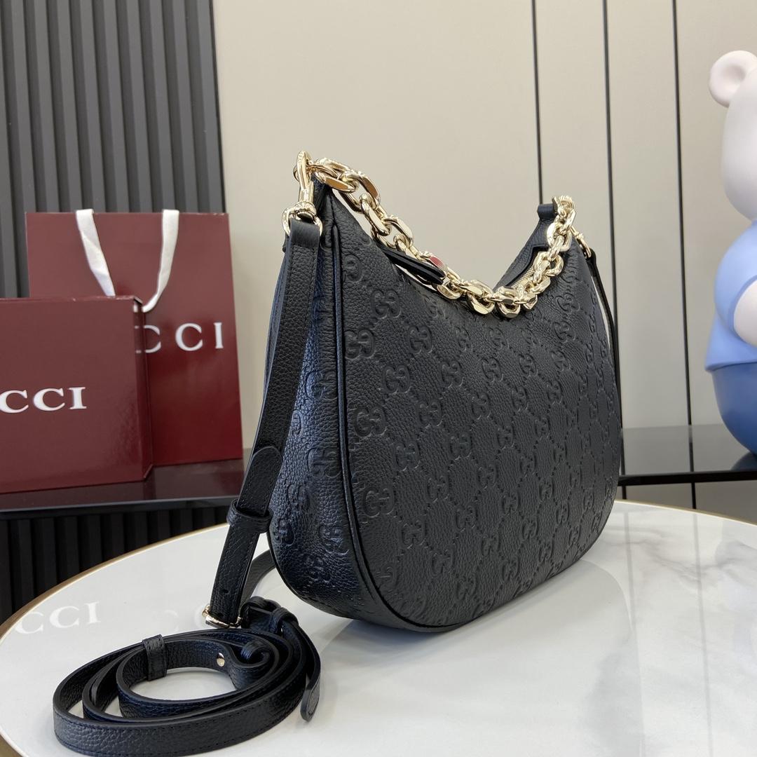 Gucci GG Emblem Medium Shoulder Bag - PerfectKickZ