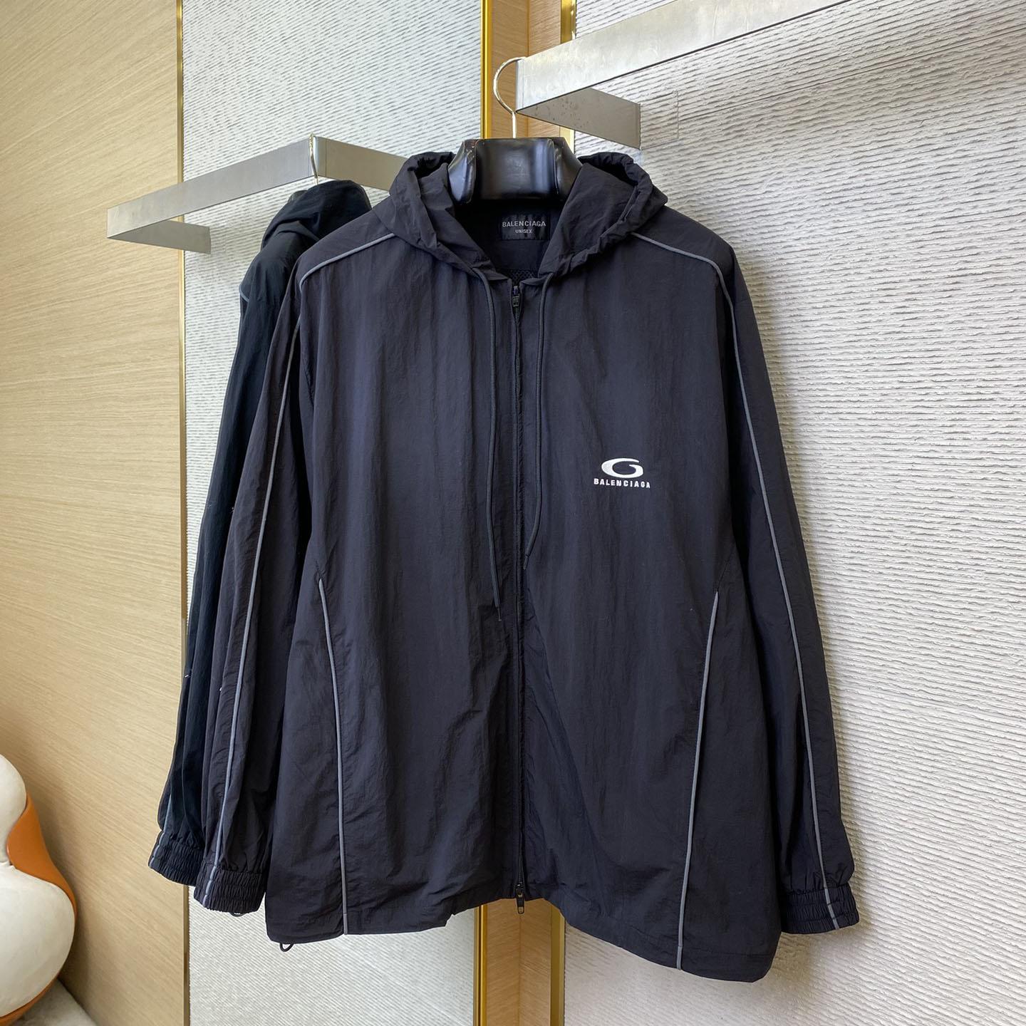 Balenciaga Loop Sports Icon Large Tracksuit Jacket  - PerfectKickZ