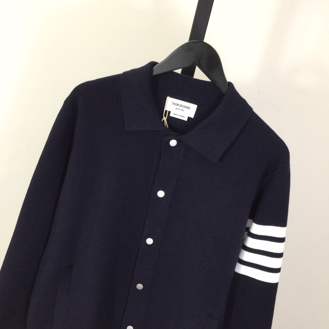 Thom Browne 4-Bar Knit Cardigan - PerfectKickZ