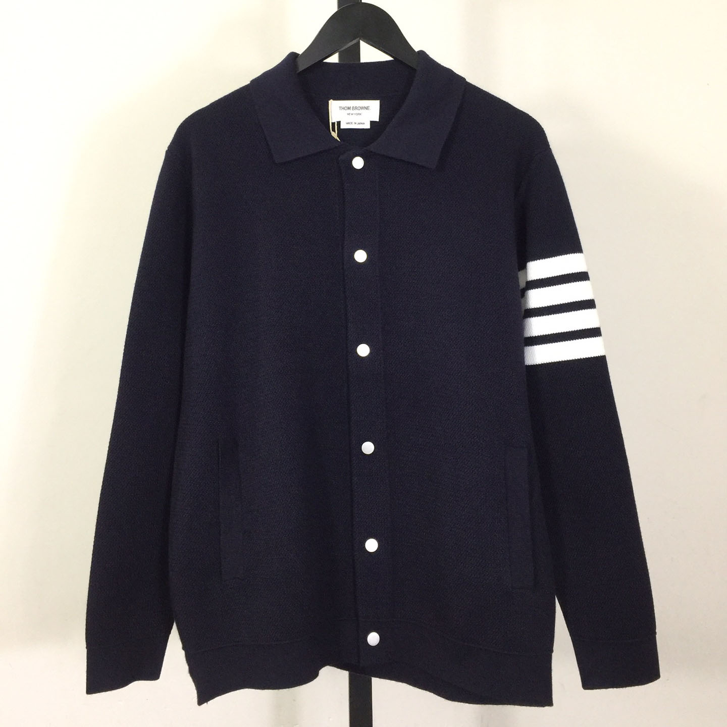 Thom Browne 4-Bar Knit Cardigan - PerfectKickZ