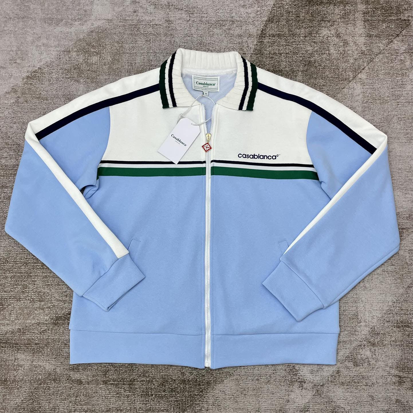 Casablanca Logo-embroidered Panelled Track Jacket   c880 - PerfectKickZ