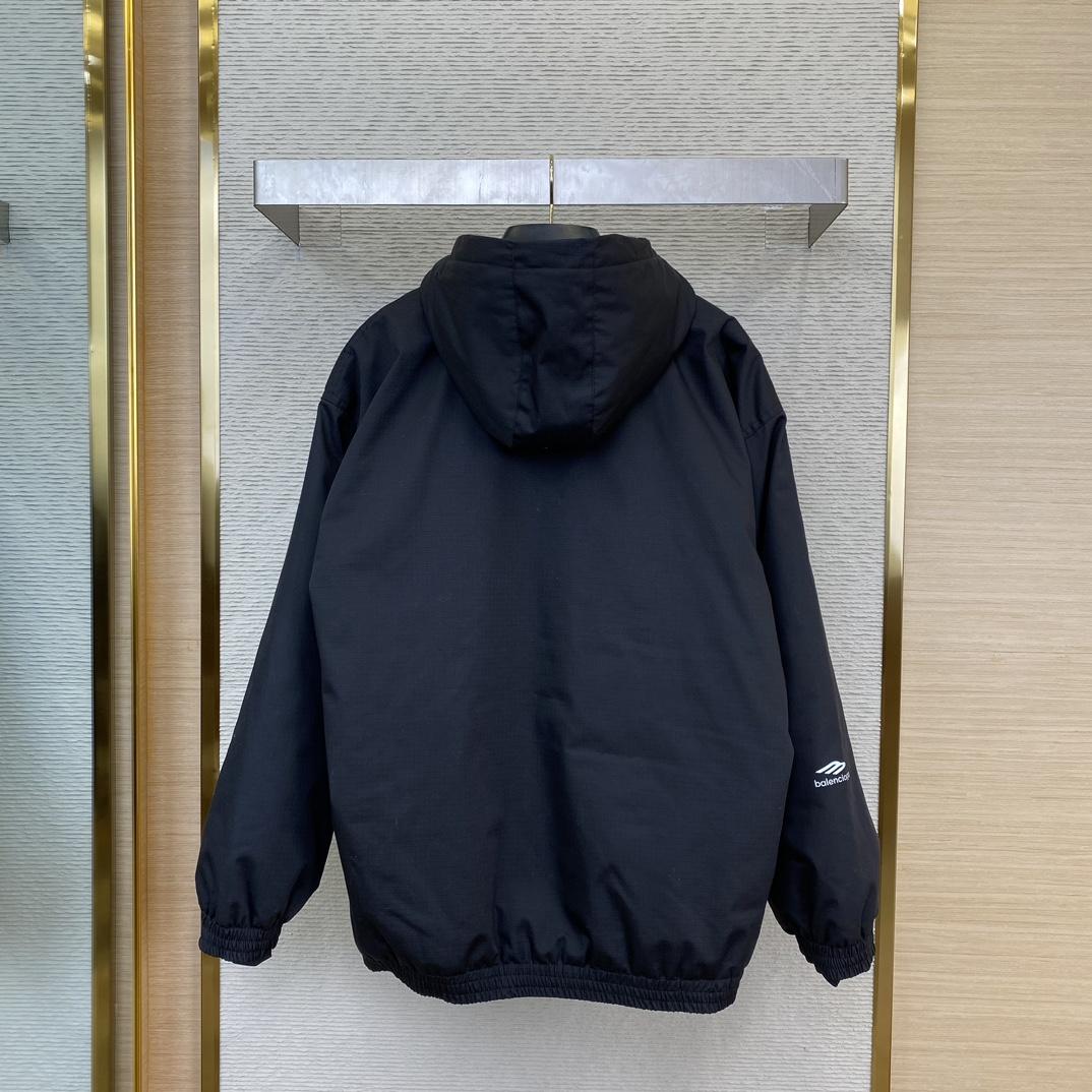 Balenciaga 3B Sports Icon Ski Parka In Black  - PerfectKickZ