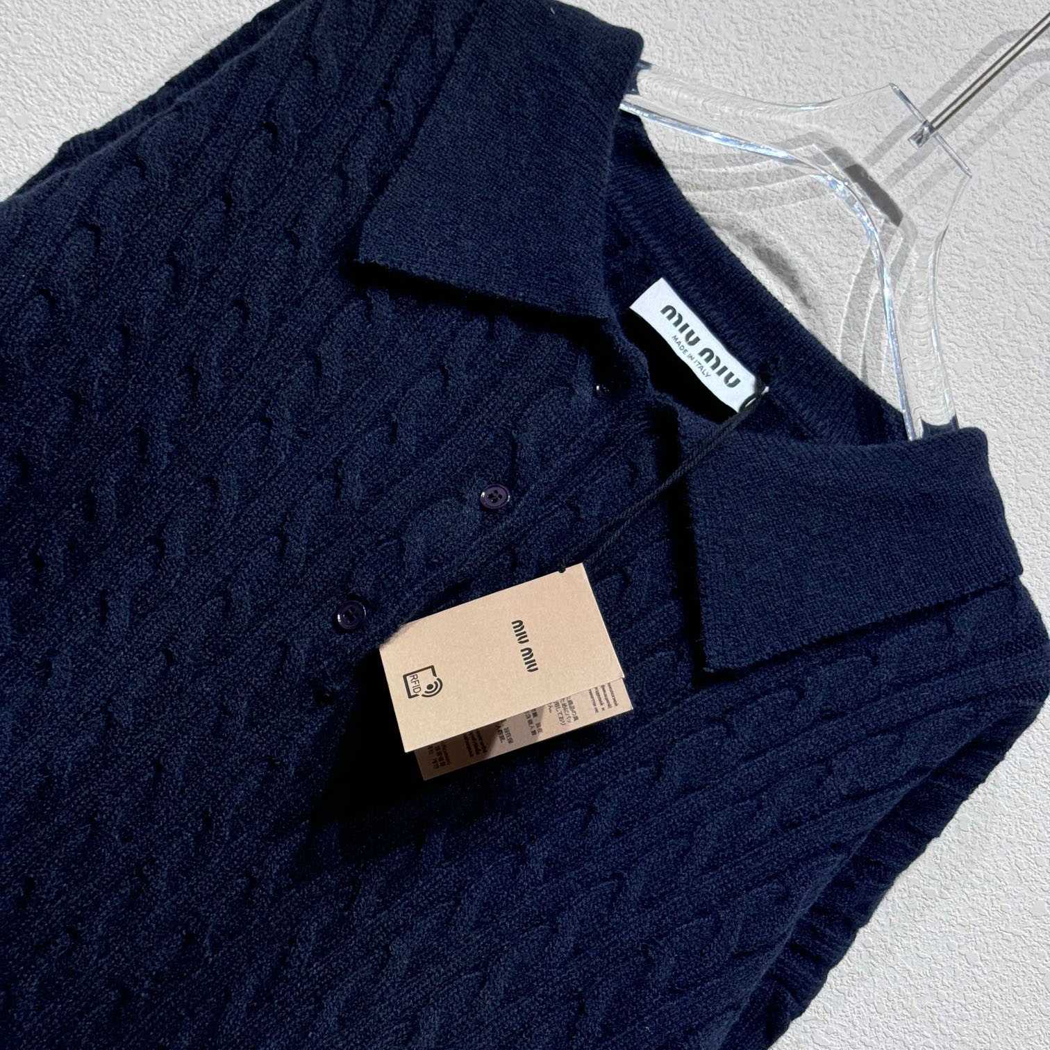 Miu Miu Cashmere Knit Polo Shirt - PerfectKickZ