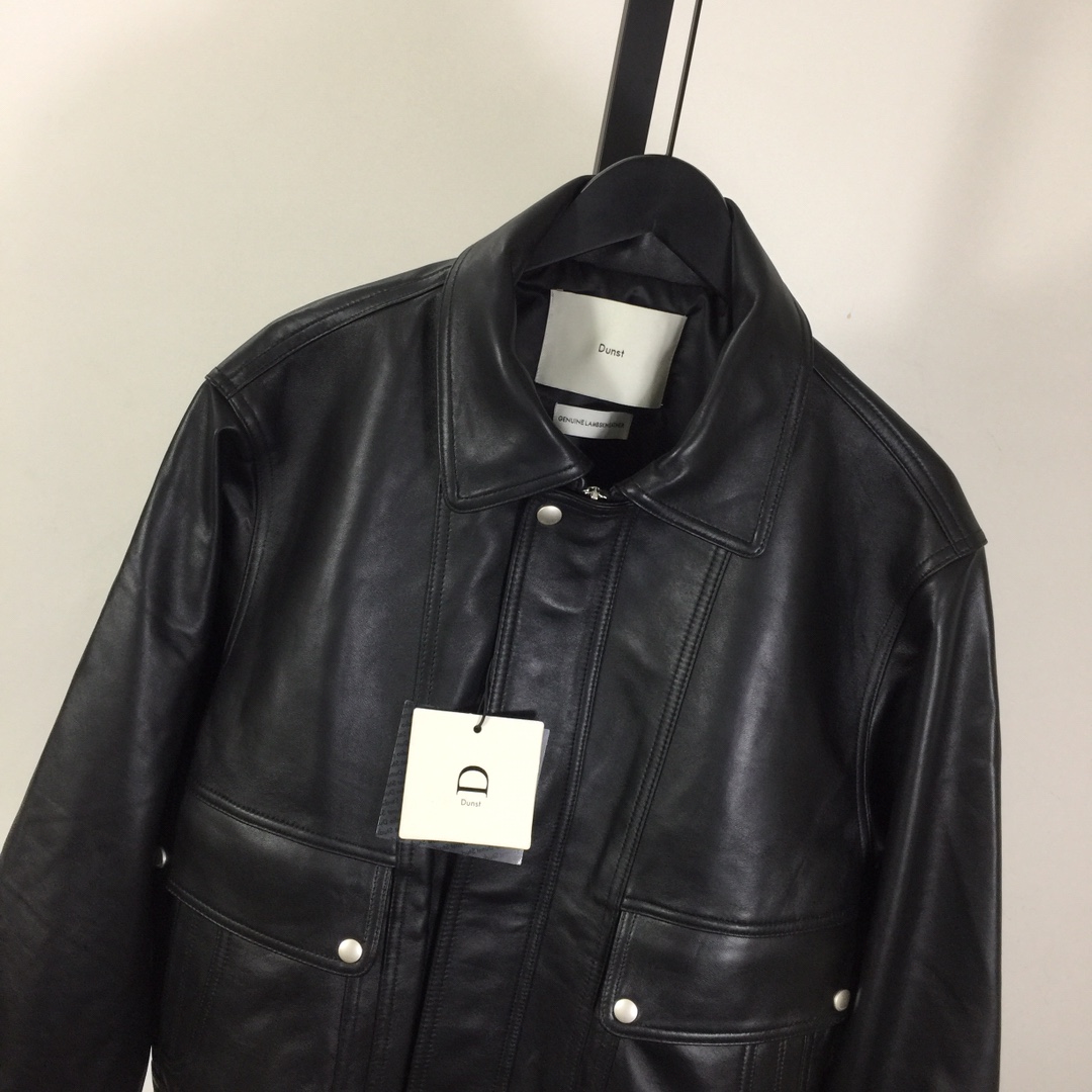 Dunst Relaxed Fit Leather Jacket - PerfectKickZ