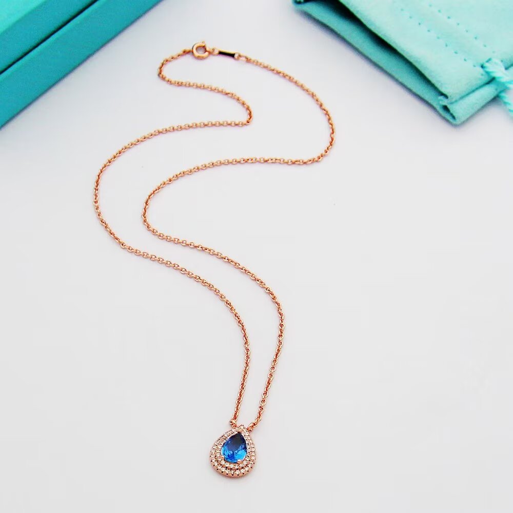 Tiffany & Co. Aquamarine and Diamond Pendant - PerfectKickZ