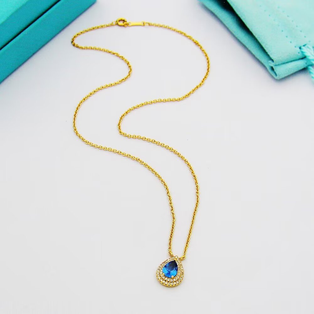 Tiffany & Co. Aquamarine and Diamond Pendant - PerfectKickZ