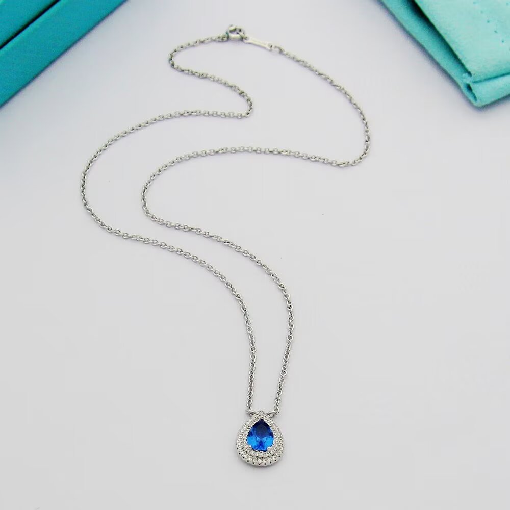 Tiffany & Co. Aquamarine and Diamond Pendant - PerfectKickZ