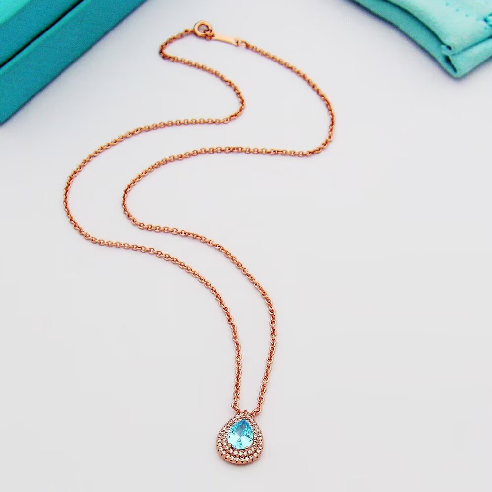 Tiffany & Co. Aquamarine and Diamond Pendant - PerfectKickZ