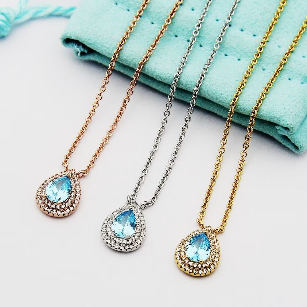 Tiffany & Co. Aquamarine and Diamond Pendant - PerfectKickZ